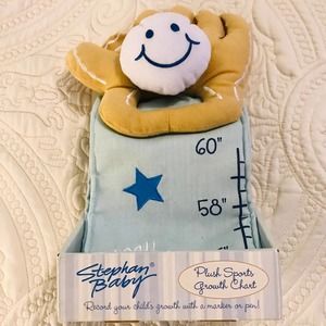 Stephan Baby Plush Sports Growth Chart - Baseball Mitt NWT